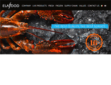 Tablet Screenshot of elafood.com